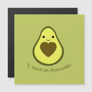 Carte Magnétique J'ai besoin d'un avocat Cute Kawaii Avocado