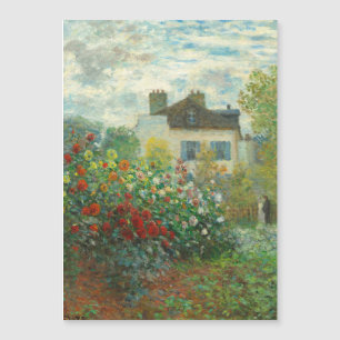 Carte Magnétique Jardin d'artiste de Monet à Argenteuil Peinture