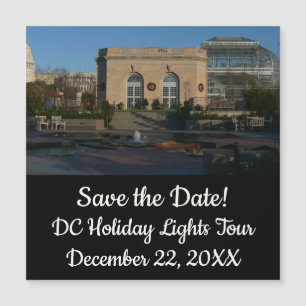 Carte Magnétique Jardins botaniques à Noël à Washington DC