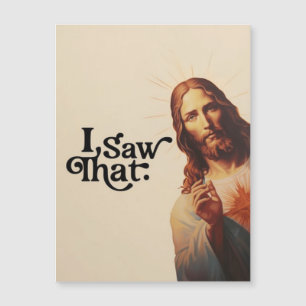 Carte Magnétique Je l'ai vu, Art de Jésus, Je l'ai vu Jésus