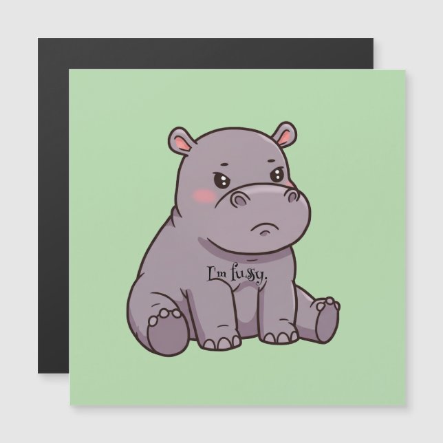 Carte Magnétique Je suis difficile (Devant / Derrière)