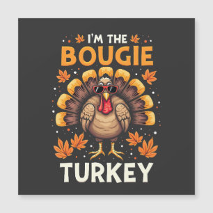 Carte Magnétique Je suis la Sassy de Thanksgiving de Bougie Turkey