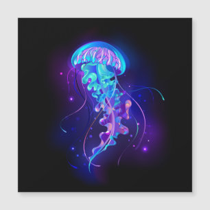 Carte Magnétique Jellyfish éclatante couleur