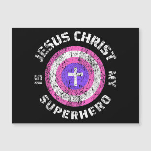 Carte Magnétique Jésus Christ est mon super-héros Jésus