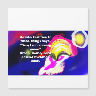 Carte Magnétique jésus vient