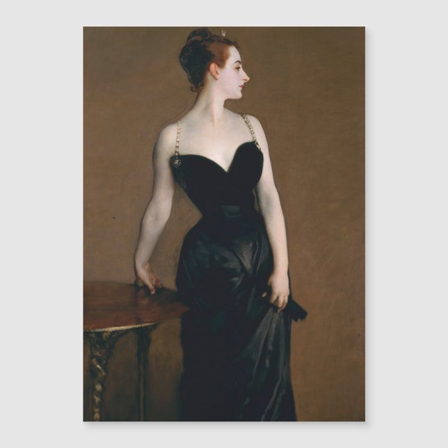 Carte Magnétique John Singer Sargent Madame X Classic Portrait (Devant)