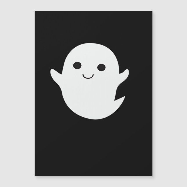 Carte Magnétique Joli Petit Boo Classique Ajusté (Devant)