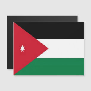 Carte Magnétique Jordanie - Asie - Drapeau -