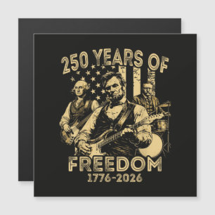 Carte Magnétique Jouer de la guitare 4 juillet 250e anniversaire