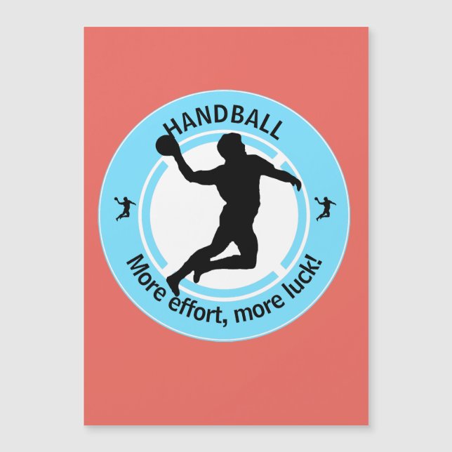 CARTE MAGNÉTIQUE JOUEUR HANDBALL (Devant)
