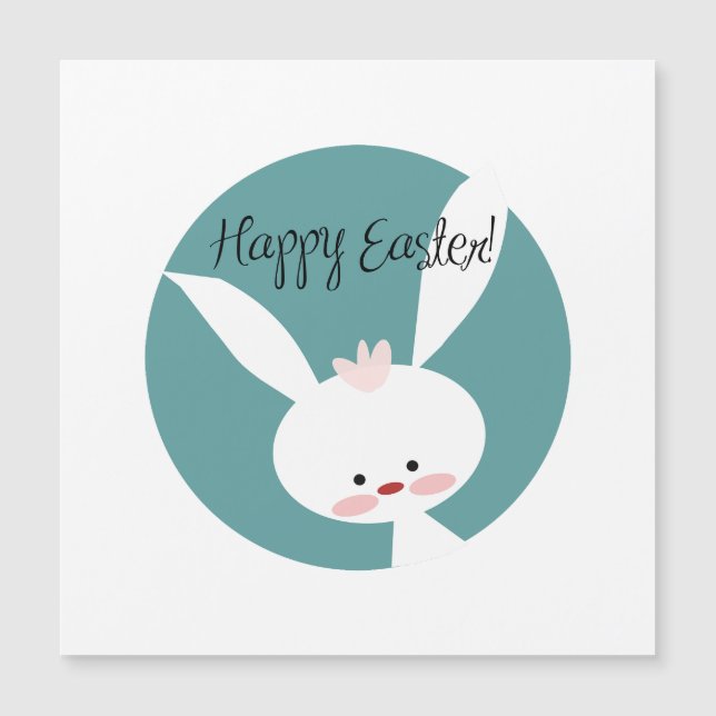 Carte Magnétique Joyeuses Pâques   (Devant)