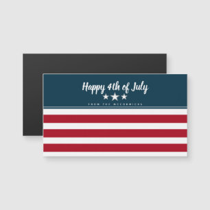 Carte Magnétique Joyeux 4 juillet Drapeau américain Nom patriotique