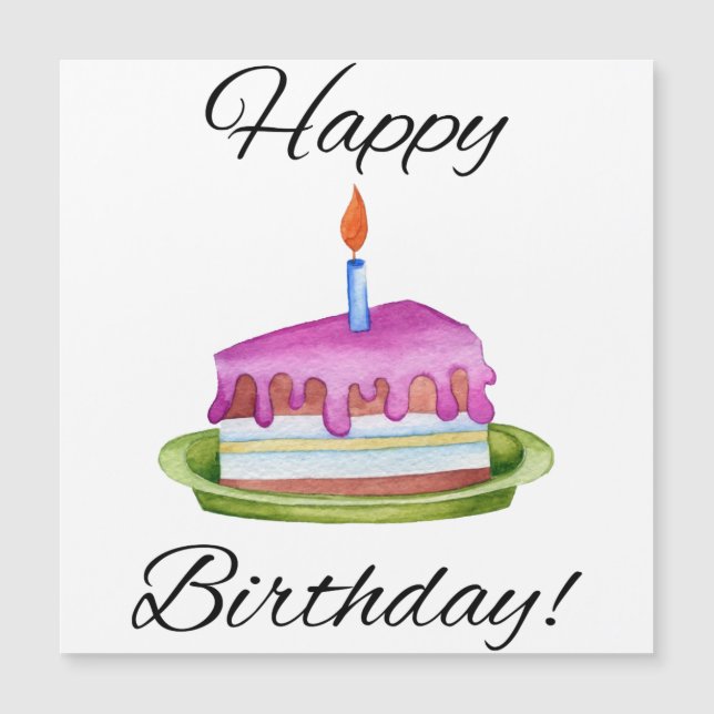 Carte Magnétique Joyeux anniversaire ! (Devant)