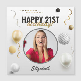Carte Magnétique Joyeux anniversaire personnalisé cadeau photo mode