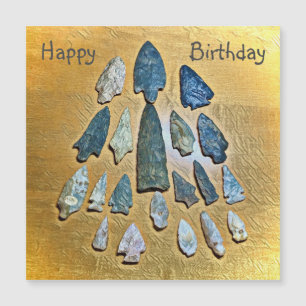 Carte Magnétique Joyeux Birthday Arrowhead Magnetic Card