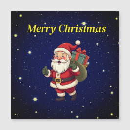 Carte magnétique Joyeux Christams Père Noël