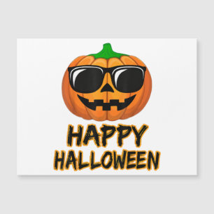 Carte Magnétique Joyeux costume d'Halloween drôle Citrouille