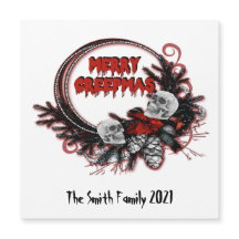 Joyeux Creepmas Horreur Noël Aimant personnalisé