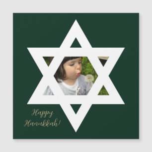 Carte Magnétique Joyeux Hanukkah Photo Mignon