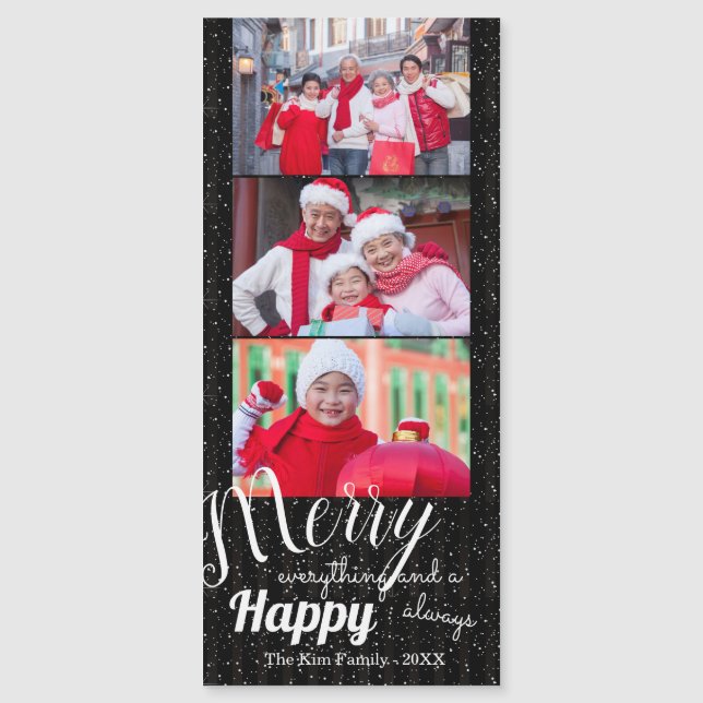 Carte Magnétique Joyeux Joyeux - Photo magnétique (Devant)