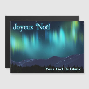 Carte Magnétique Joyeux Noё l - Aurora Borealis