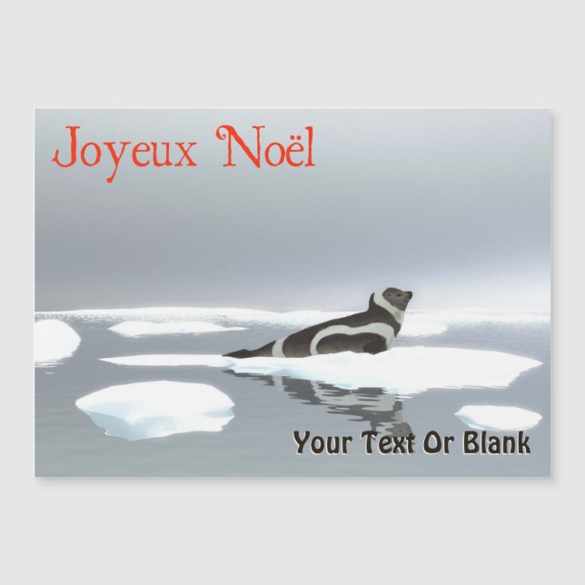 Carte Magnétique Joyeux Noё l - Sceau de ruban (Devant)