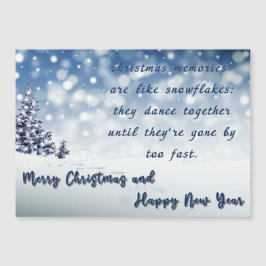 Carte Magnétique Joyeux Noël et Bonne Année