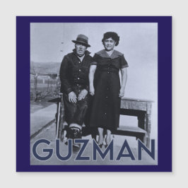 Carte Magnétique Juan & Juanita Guzman au 187 coucher du soleil -