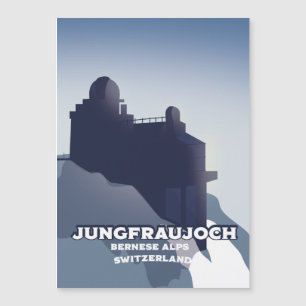 Carte Magnétique Jungfraujoch, Jungfraujoch Alpes bernoises