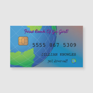Carte Magnétique Juste Divorcé Drôle Fab Femme Plaisanterie