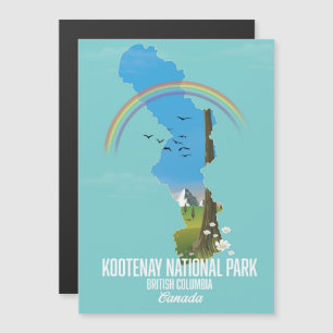 Carte Magnétique Kootenay, parc national de Kootenay Canada