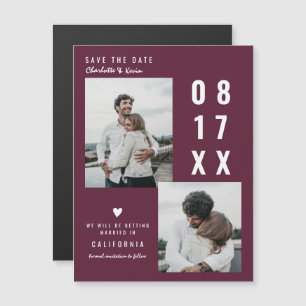 Carte Magnétique La Bourgogne moderne sauve le mariage de date 2 ph