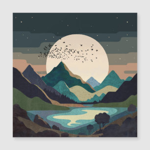 Carte Magnétique La Lune Sur Le Lac