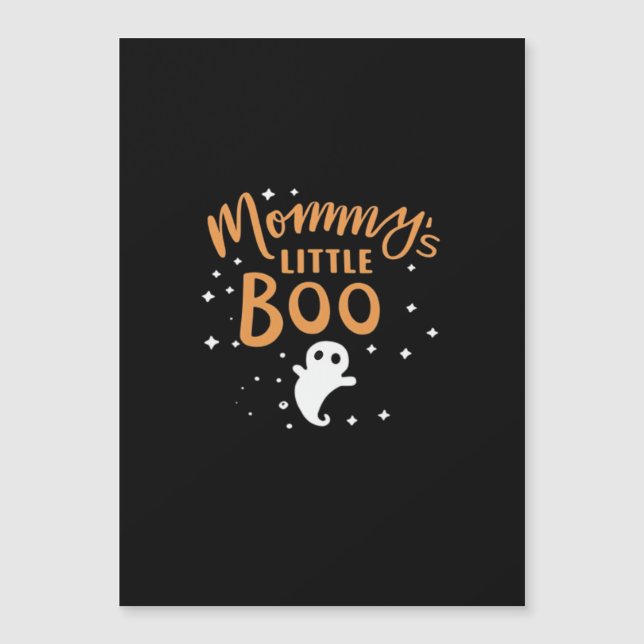 Carte Magnétique La petite chouchou de maman - Joyeux Halloween (Devant)