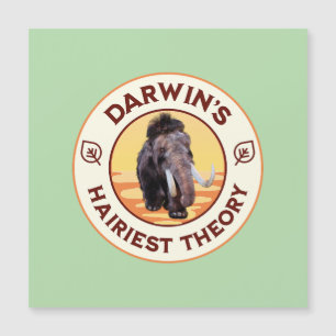 Carte Magnétique La théorie la plus poilue de Darwin Adorable mammo