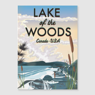 Carte Magnétique Lac des Bois États-Unis Canada