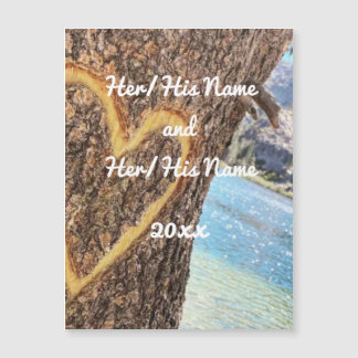 Carte Magnétique Lac Tahoe Blue Water Tree Heart Love