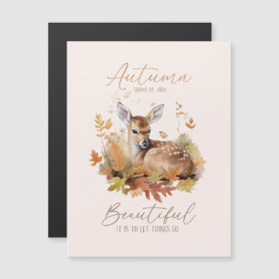 Carte Magnétique Laissez les choses passer l'automne