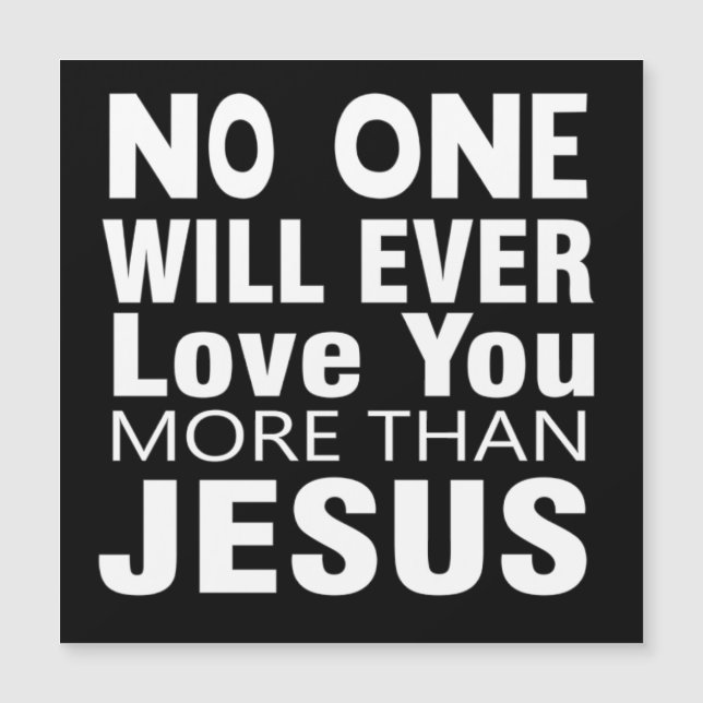 Carte Magnétique L'Amour de Jésus (Devant)