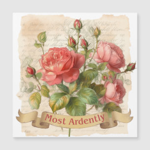 Carte Magnétique L'AMOUR - Le plus ardemment - M. Darcy