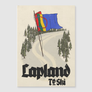 Carte Magnétique Laponie pour skier
