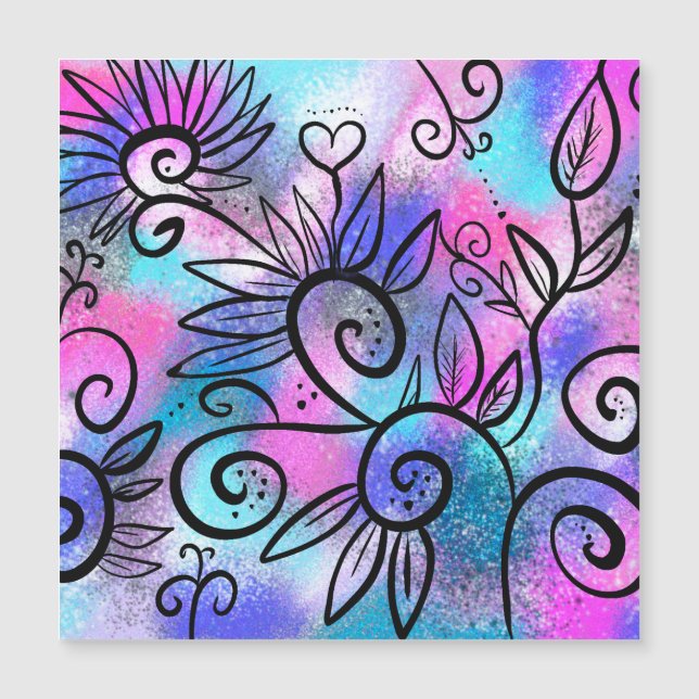 Carte Magnétique L'art des oiseaux amusant (Devant)