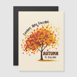 Carte Magnétique L'automne appelle