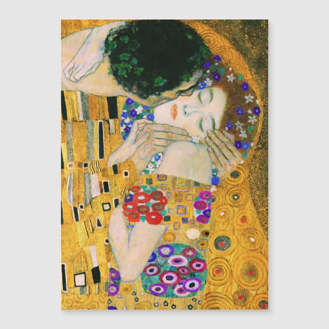 Carte Magnétique Le baiser de Gustav Klimt (Devant)