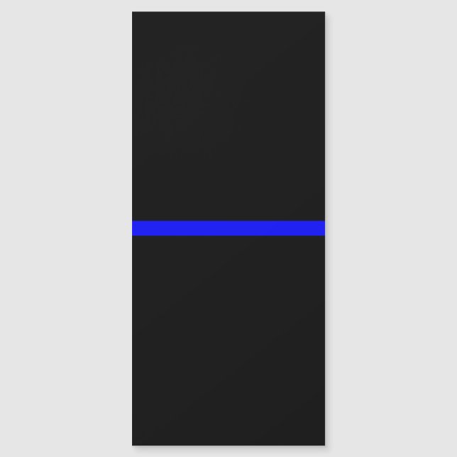 Carte Magnétique Le concept de ligne bleue claire symbolique (Devant)