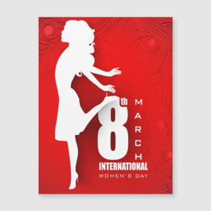 Carte Magnétique Le jour des femmes internationales