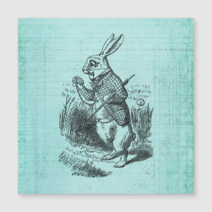 Carte Magnétique Le lapin blanc Alice au pays des merveilles