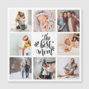 Carte Magnétique Le meilleur collage photo de maman