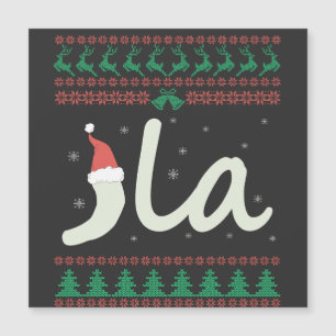 Carte Magnétique L'élection du pull de Noël moche de Kamala Harris