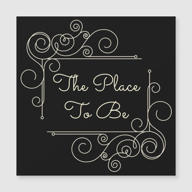 Carte Magnétique L'endroit à être (Devant)